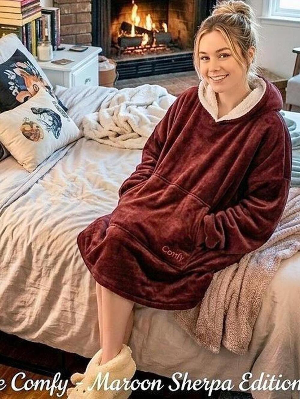 The Comfy - Maroon Sherpa Edition